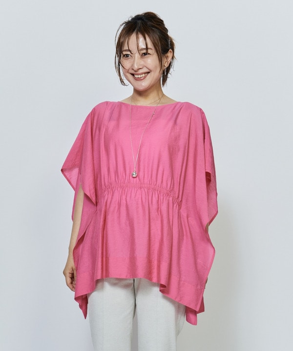 【Lサイズ】シアーVISリネンブラウス 詳細画像