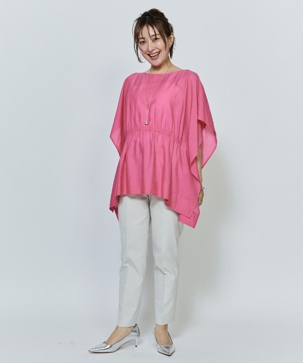 【Lサイズ】シアーVISリネンブラウス 詳細画像