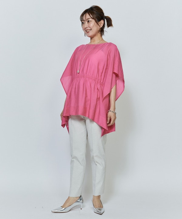 【Lサイズ】シアーVISリネンブラウス 詳細画像