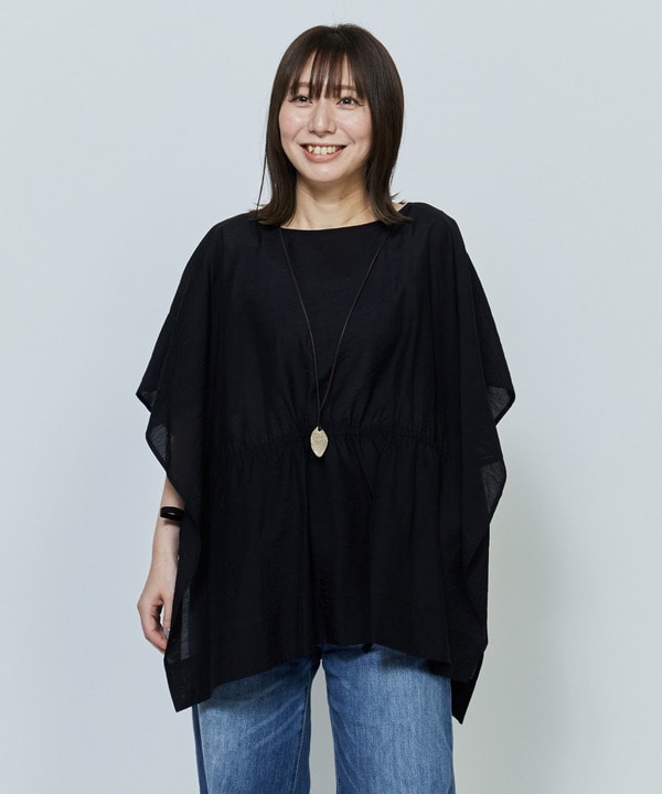 【Lサイズ】シアーVISリネンブラウス 詳細画像