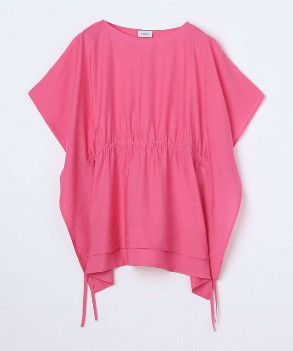 【Lサイズ】シアーVISリネンブラウス 詳細画像 ピンク