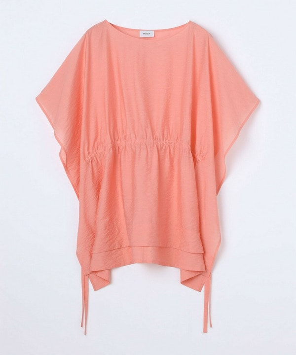 【Lサイズ】シアーVISリネンブラウス 詳細画像 サーモンピンク