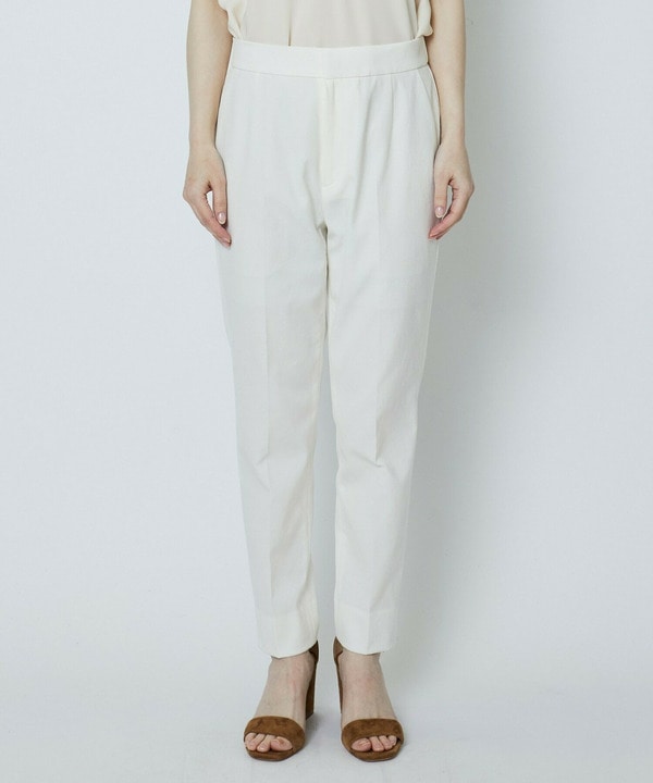 【Lサイズ】綿麻オックスストレッチパンツ 詳細画像