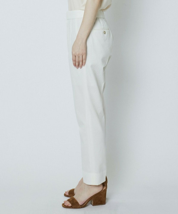 【Lサイズ】綿麻オックスストレッチパンツ 詳細画像