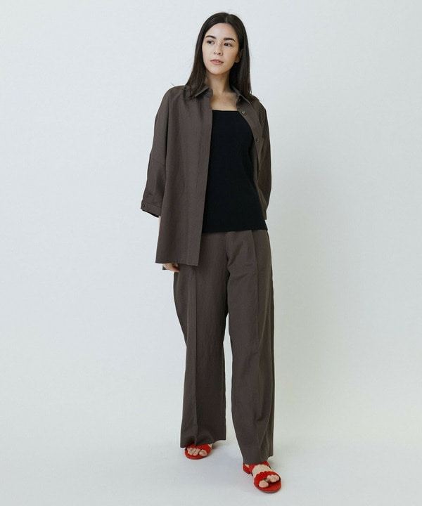 【Lサイズ】ナチュラルタンブラーイージーワイドパンツ 詳細画像