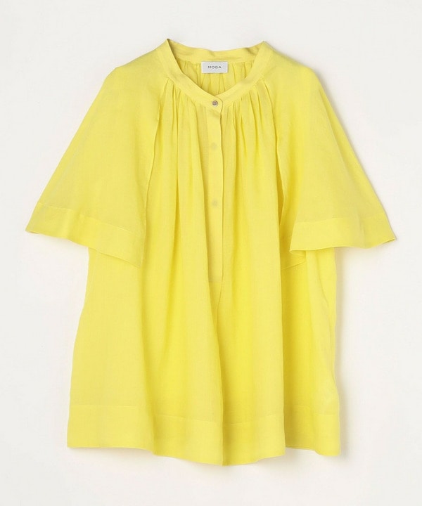 【Lサイズ】ロイヤルラミーブラウス 詳細画像 イエロー