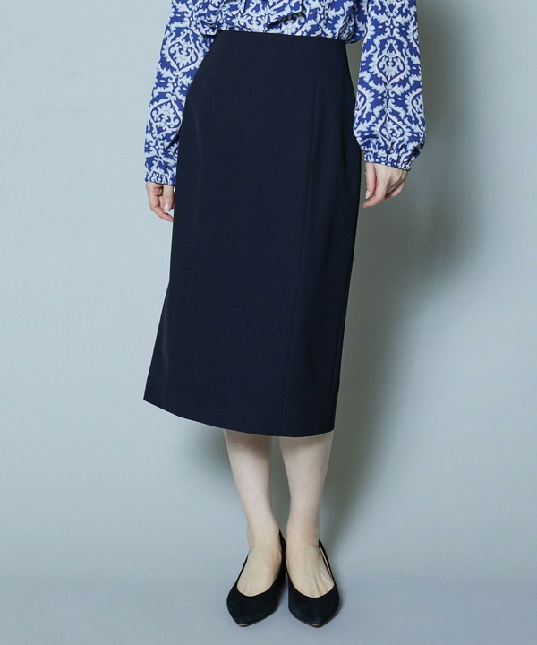 【Lサイズ】梳毛調2WAYストレッチスカート 詳細画像