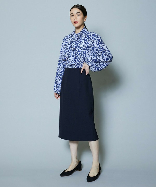 【Lサイズ】梳毛調2WAYストレッチスカート 詳細画像