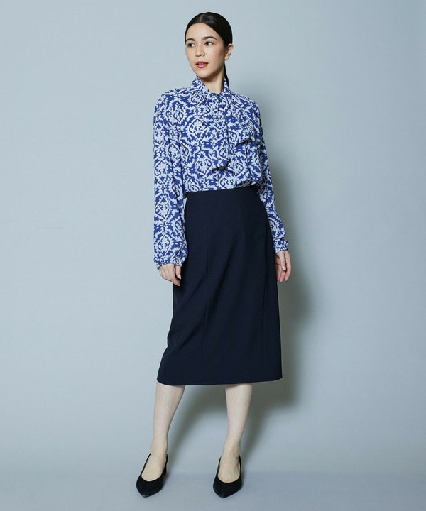 【Lサイズ】梳毛調2WAYストレッチスカート 詳細画像