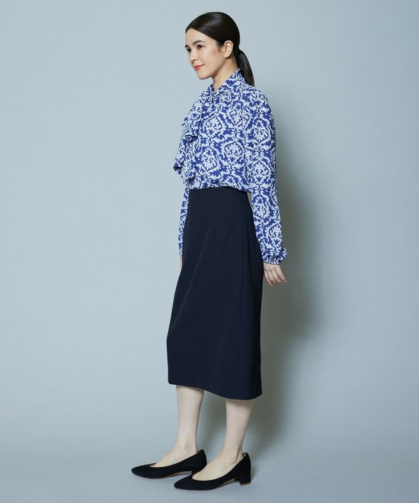 【Lサイズ】梳毛調2WAYストレッチスカート 詳細画像