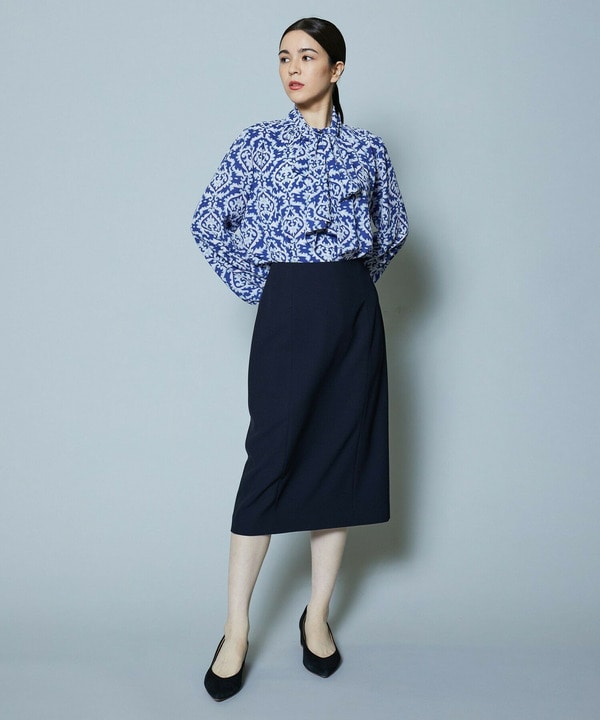 【Lサイズ】梳毛調2WAYストレッチスカート 詳細画像