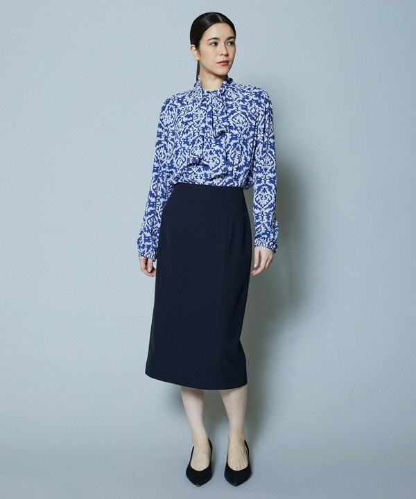 【Lサイズ】梳毛調2WAYストレッチスカート 詳細画像