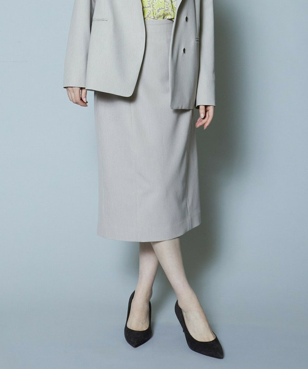 【Lサイズ】梳毛調2WAYストレッチスカート 詳細画像