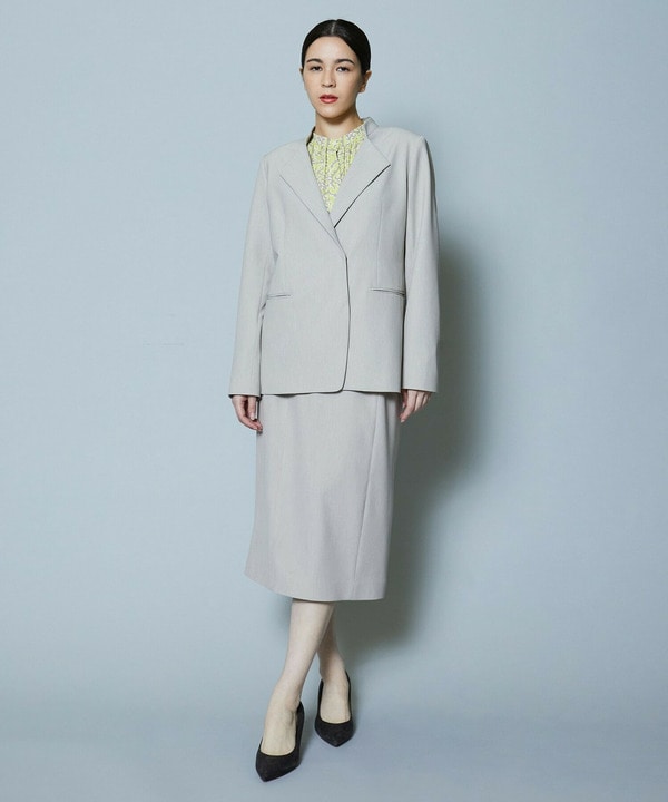 【Lサイズ】梳毛調2WAYストレッチスカート 詳細画像