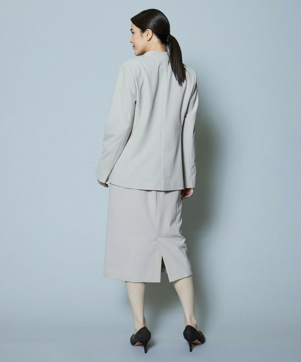 【Lサイズ】梳毛調2WAYストレッチスカート 詳細画像