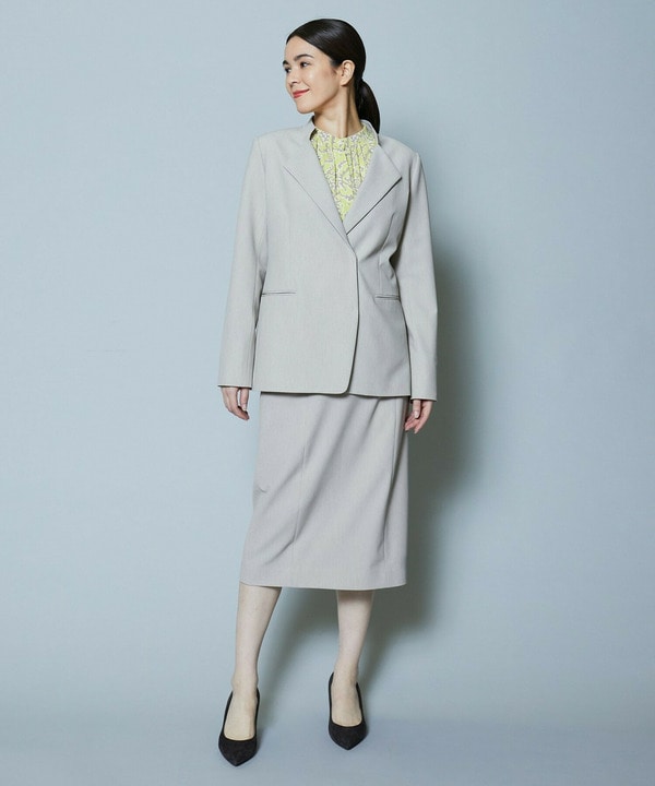 【Lサイズ】梳毛調2WAYストレッチスカート 詳細画像