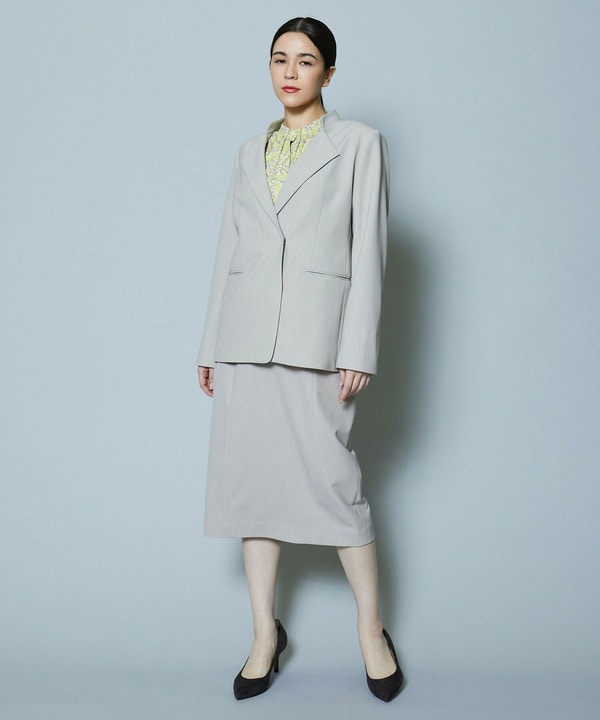 【Lサイズ】梳毛調2WAYストレッチスカート 詳細画像