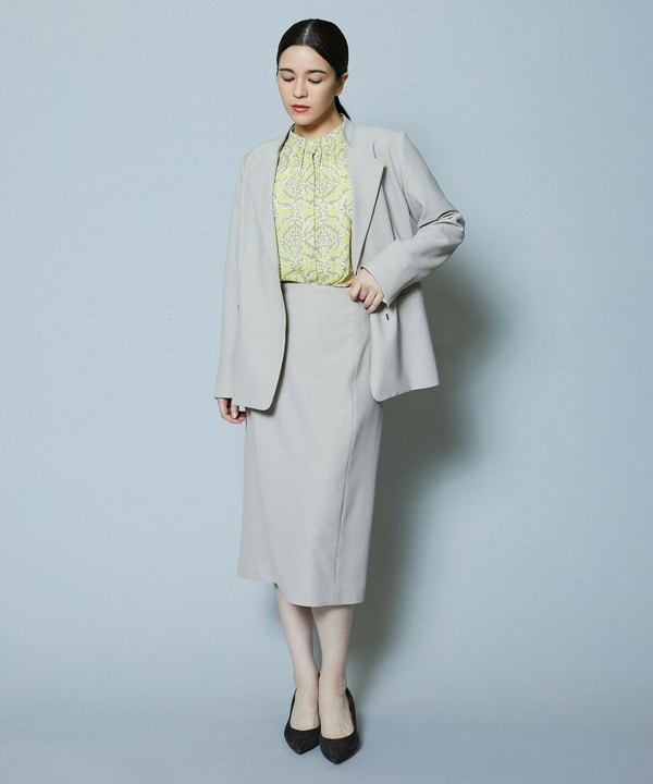 【Lサイズ】梳毛調2WAYストレッチスカート 詳細画像