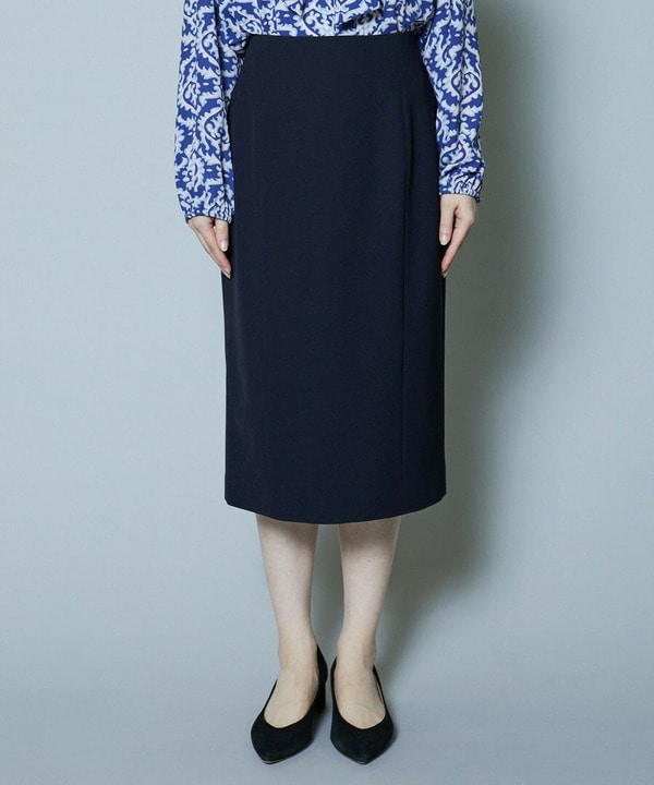 【Lサイズ】梳毛調2WAYストレッチスカート 詳細画像