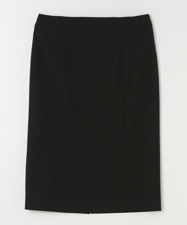 【Lサイズ】梳毛調2WAYストレッチスカート 詳細画像 ネイビー