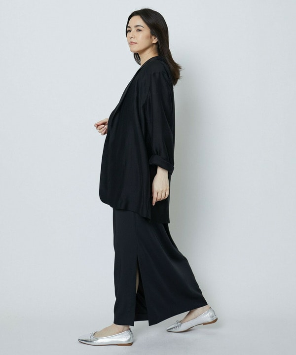 【Lサイズ】[スタイリスト村山佳世子コラボ]ヴィンテージサテンマキシタイトスカート 詳細画像