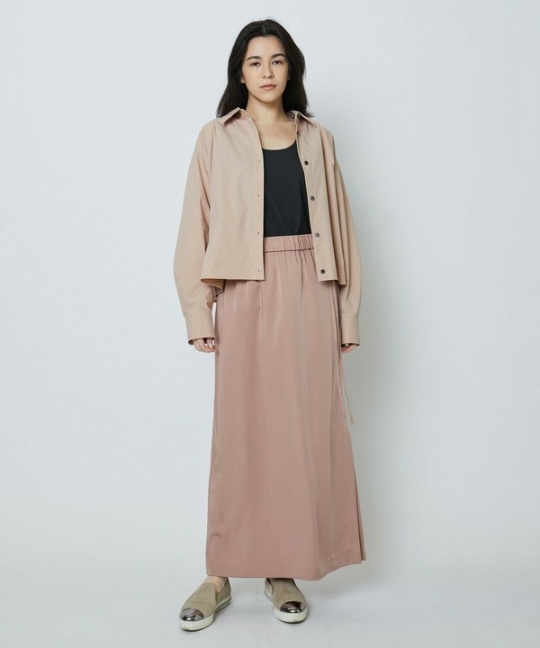 【Lサイズ】[スタイリスト村山佳世子コラボ]ヴィンテージサテンマキシタイトスカート 詳細画像