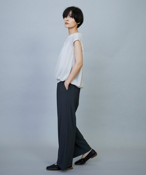 【Lサイズ】トリアセハイテンションイージーワイドパンツ 詳細画像