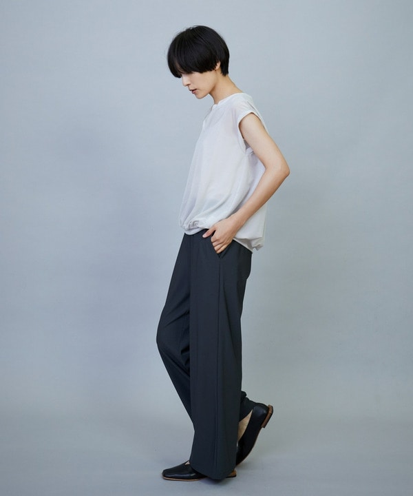【Lサイズ】トリアセハイテンションイージーワイドパンツ 詳細画像
