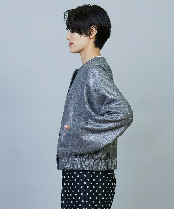 【Lサイズ】ラメウールジャケット 詳細画像