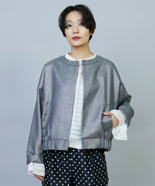【Lサイズ】ラメウールジャケット 詳細画像