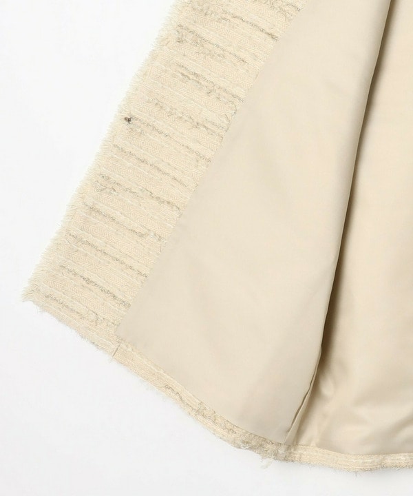 【Lサイズ】リングウールラメツイードジレ 詳細画像