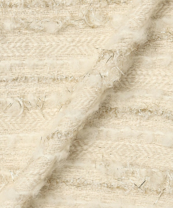 【Lサイズ】リングウールラメツイードジレ 詳細画像