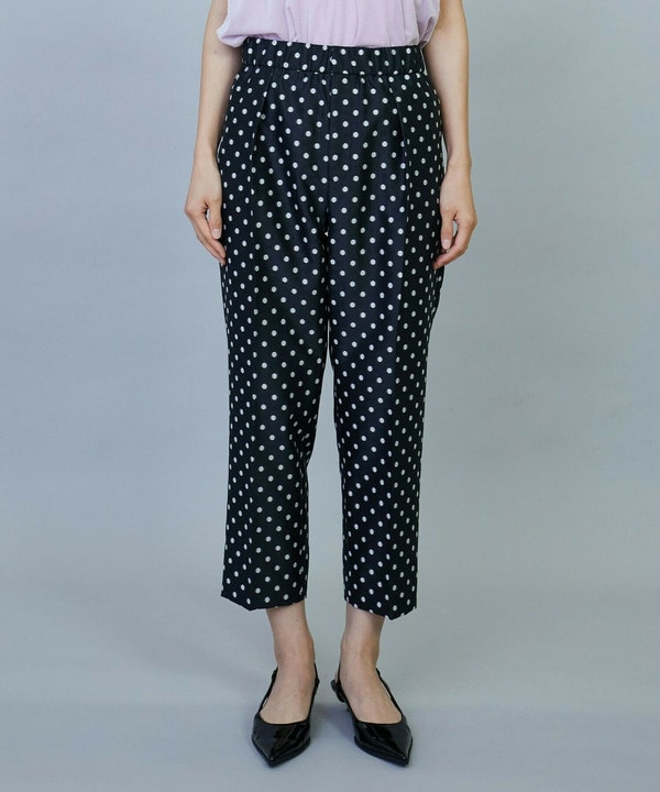 【Lサイズ】ヴィスコースドットジャガードパンツ 詳細画像