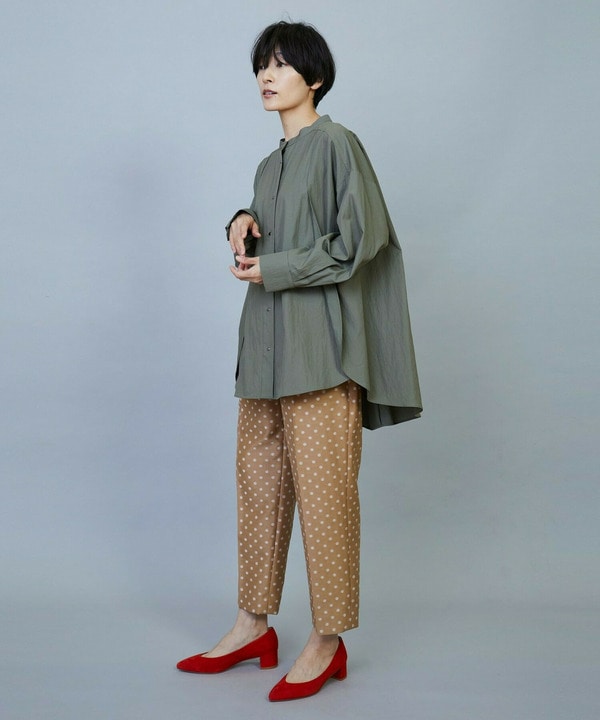 【Lサイズ】ヴィスコースドットジャガードパンツ 詳細画像