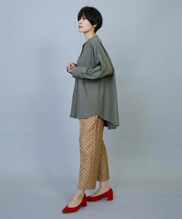 【Lサイズ】ヴィスコースドットジャガードパンツ 詳細画像