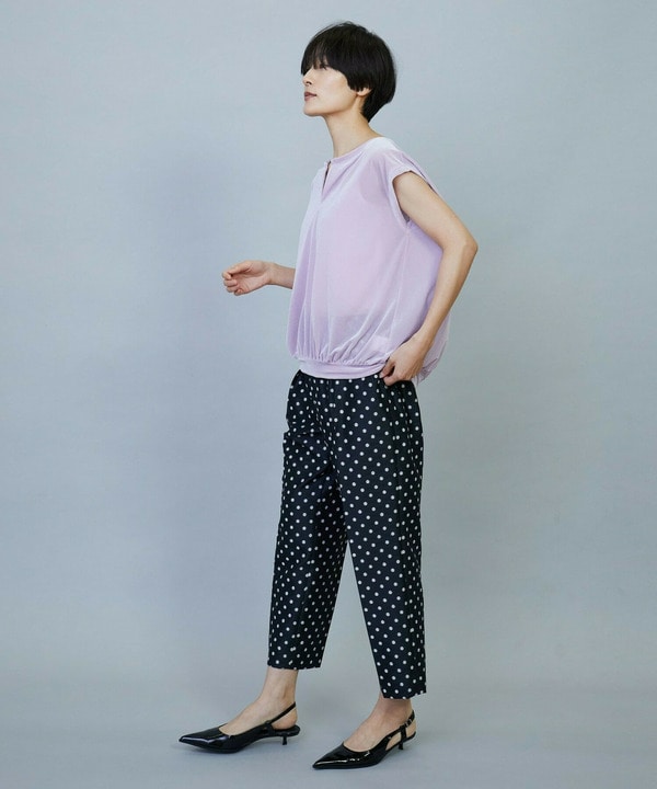 【Lサイズ】ヴィスコースドットジャガードパンツ 詳細画像