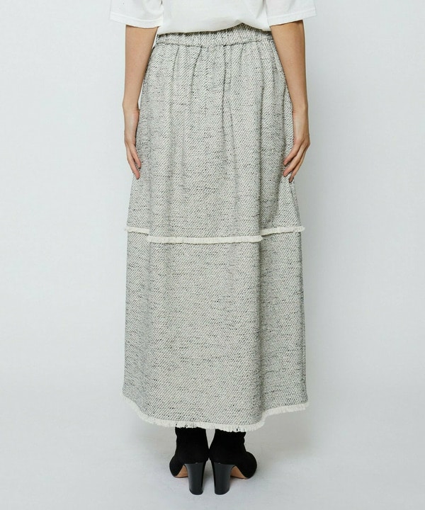 【Lサイズ】ミックスツイードスカート 詳細画像