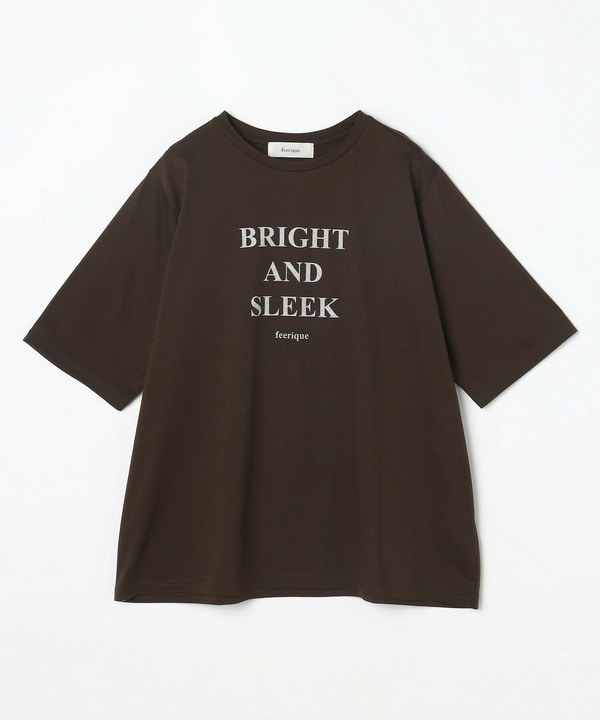 【Lサイズ】コットン天竺Tシャツ 詳細画像 ブラウン