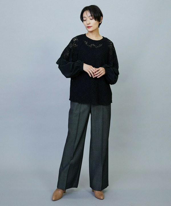 【Lサイズ】MOGA Collection　レースドッキングブラウス 詳細画像