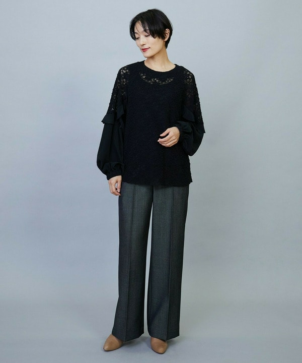 【Lサイズ】MOGA Collection　レースドッキングブラウス 詳細画像