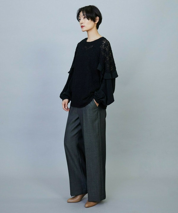 【Lサイズ】MOGA Collection　レースドッキングブラウス 詳細画像