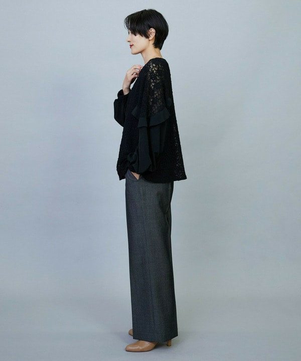 【Lサイズ】MOGA Collection　レースドッキングブラウス 詳細画像