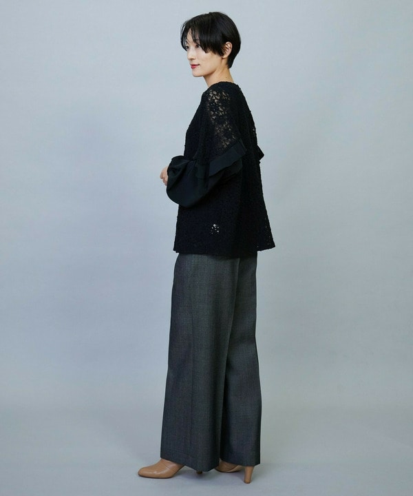 【Lサイズ】MOGA Collection　レースドッキングブラウス 詳細画像