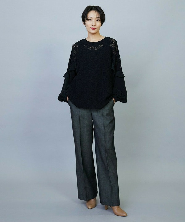 【Lサイズ】MOGA Collection　レースドッキングブラウス 詳細画像