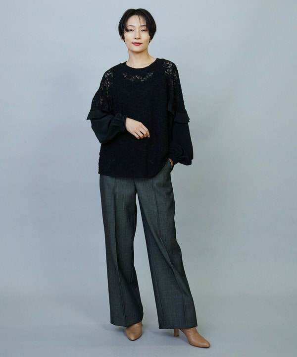 【Lサイズ】MOGA Collection　レースドッキングブラウス 詳細画像