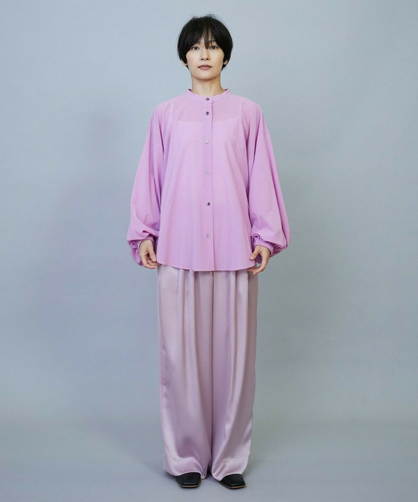 【Lサイズ】ソアパールサテンワイドパンツ 詳細画像