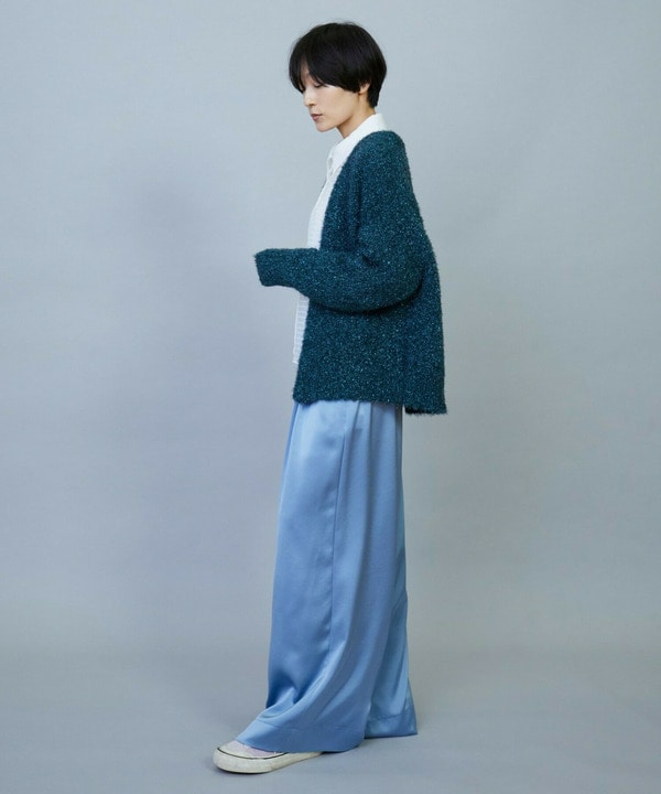 【Lサイズ】ソアパールサテンワイドパンツ 詳細画像