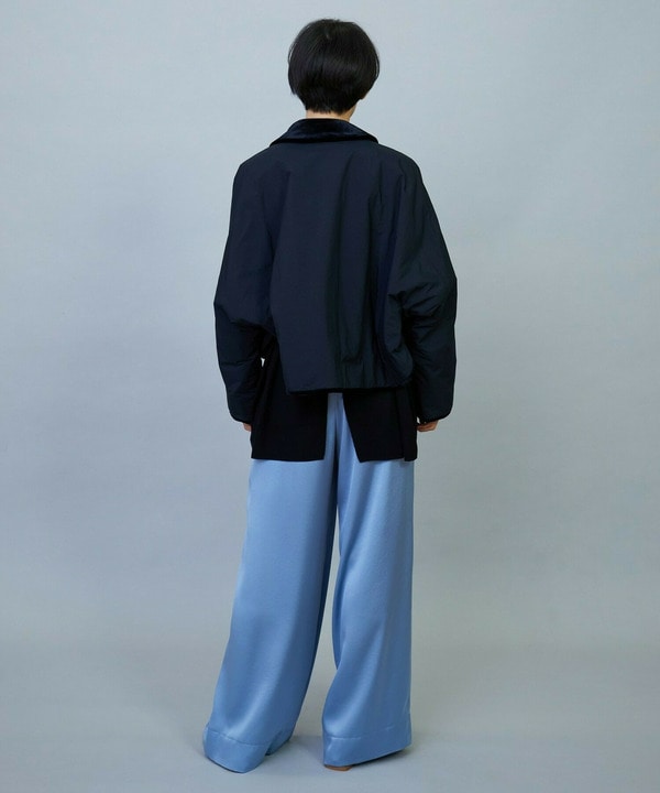 【Lサイズ】ソアパールサテンワイドパンツ 詳細画像