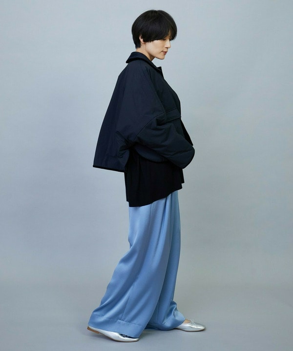 【Lサイズ】ソアパールサテンワイドパンツ 詳細画像