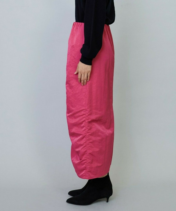 【Lサイズ】ナイロンタフタIラインスカート 詳細画像